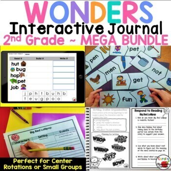 Wonders Reading 2017 2nd Grade Interactive Notebook Google Digital Mega ...