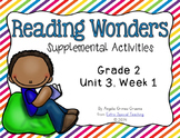 Reading Wonders Activities for Grade 2 Unit 3, Week 1