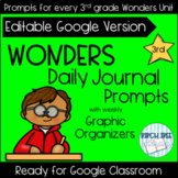 Reading Wonders Daily Journal Prompts for 3rd Google Versi