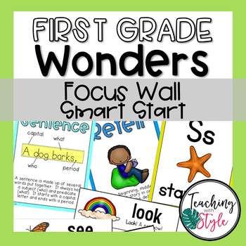 Preview of First Grade Wonders Smart Start Focus Wall