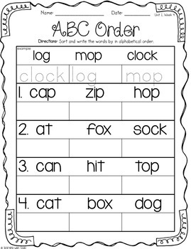 first grade wonders unit 1 structural analysis activities tpt