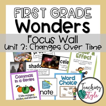 Preview of First Grade Wonders Unit 3 Focus Wall