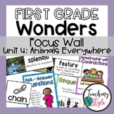 First Grade Wonders Unit 4 Focus Wall