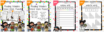 Preview of Reading Wonders First Grade Unit 5 Word Work BUNDLE!!!