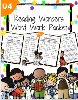 Preview of Reading Wonders First Grade Units 1 - 6 Word Work BUNDLE!!! ENTIRE YEAR!
