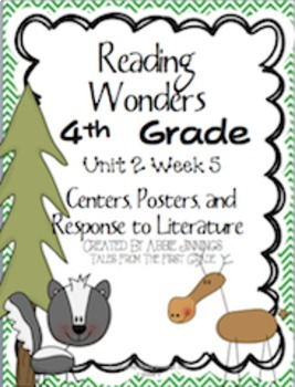 Preview of Reading Wonders Fourth Grade Unit 2 Bundle