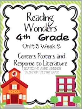 Preview of Reading Wonders Fourth Grade Unit 3 Bundle