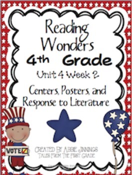 Preview of Reading Wonders Fourth Grade Unit 4 Bundle