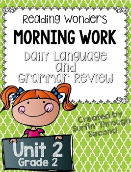 Preview of Grade 2 - Unit 2 - Morning Work - Language and Grammar Review-Digital