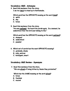 Reading Wonders Grade 3 Unit 2 Week 1 Comprehension Worksheets by Julie ...