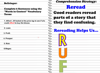 Preview of Reading Wonders: Grade 5 Unit 1 Mini-Lesson 1 Reread