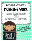 Morning Work-Daily Grammar and Language Review Unit 1 Grade 1