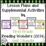 First Grade Reading Wonders Lesson Plans and Extra Activities Unit 1 Week 4