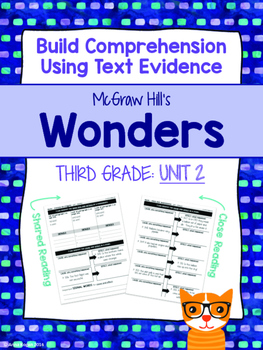 Preview of Third Grade Reading Wonders (Unit 2) Close Read Graphic Organizers