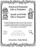 1st Grade Reading Wonders Unit 3 Week 1 Guided Reading & A
