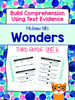 Preview of Third Grade Reading Wonders (Unit 6) Close Read Graphic Organizers