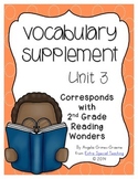 Reading Wonders Vocabulary Supplement for Grade 2, Unit 3