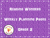 Reading Wonders Weekly Planning Pages