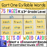 Reading Word Sorts with R Controlled Vowels, Silent e, Con
