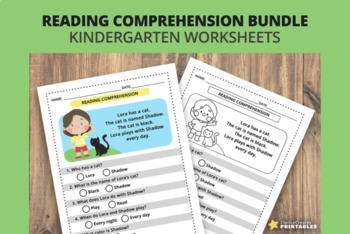 Preview of Reading Worksheet - Colors -Kindergarten