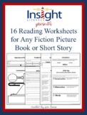 16 Reading Worksheets for Any Fiction Picture Book or Short Story