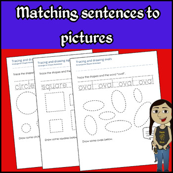 Preview of Reading Worksheets Matching Sentences To Pictures