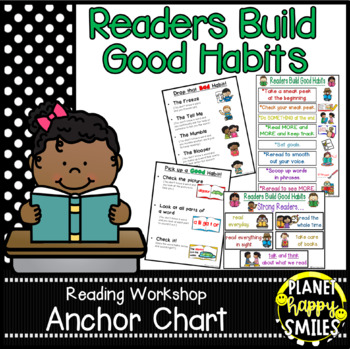 Preview of Reading Workshop Anchor Chart - Readers Build Good Habits and more