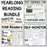 Text Evidence | Monthly Reading Logs | 1st Grade Reading C
