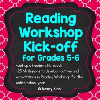 Preview of Reading Workshop Kick-off for Grades 5-6