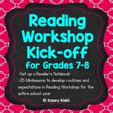 Reading Workshop Kick-off for Grades 7-8