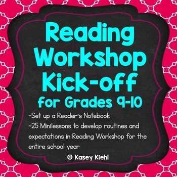 Preview of Reading Workshop Kick-off for Grades 9-10