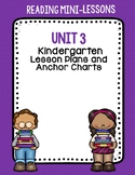 Kindergarten TC Reading Workshop Unit 3 Mini-Lessons and A