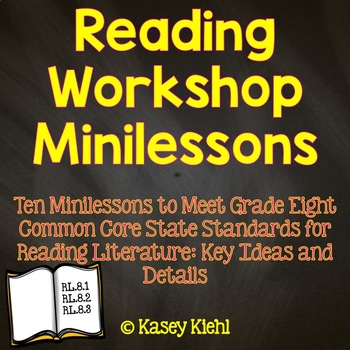Preview of Reading Workshop Minilessons: Grade 8 Key Ideas and Details for Literature