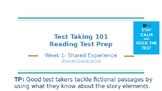 Reading Workshop TC (4th Grade Test Prep) Bend 1- 2023/24