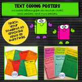 Reading Workshop TEXT CODING Posters