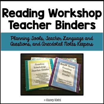 Preview of Reading Workshop Teacher Binders: Plan, Talk, and Track