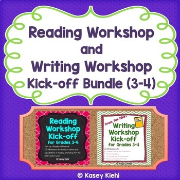 Preview of Reading Workshop and Writing Workshop Kick-off Bundle for Grades 3-4