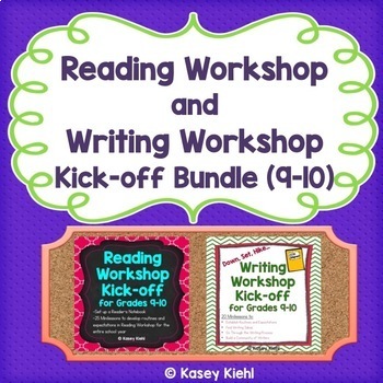 Preview of Reading Workshop and Writing Workshop Kick-off Bundle for Grades 9-10