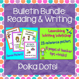 Reading & Writing Bulletin Bundle: Polka Dots