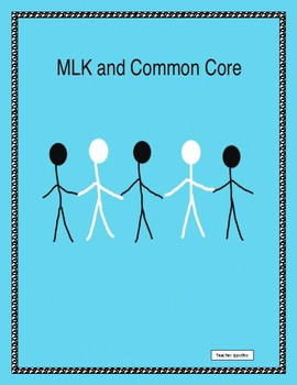 Preview of Common Core and MLK:  Bloom's Questioning Samples