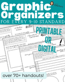 Reading & Writing Graphic Organizers for Every ELA 9-10 St