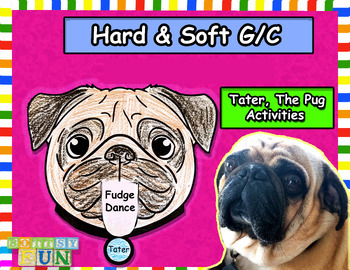 Preview of Pug Themed Reading,Spelling & Handwriting Hard & Soft C & G Sound Practice 