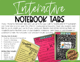 Reading & Writing Interactive Notebook Tabs