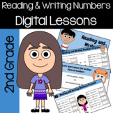 Reading & Writing Numbers 2nd Grade Interactive Google Sli