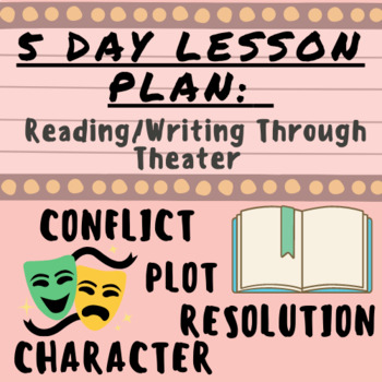 Preview of Reading/Writing Through Theater (5 day Lesson Plan - Character, Plot, etc.) ELA