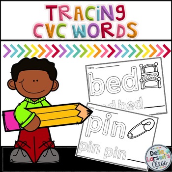 Preview of Reading, Writing, and Tracing CVC Words with EASEL Assessment