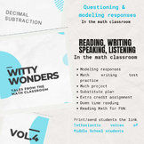 Reading/Writing/ in the Math Classroom- Witty Wonders (vol