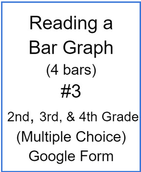 Preview of Reading a Bar Graph (4 bars) #3 (Multiple Choice)