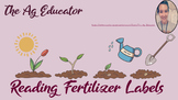 Reading a Fertilizer Label (Distance Learning Capable) Google Doc