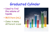 Reading a Graduated Cylinder Lesson Presentation